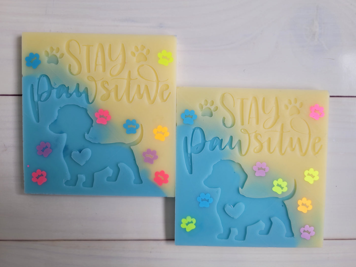 Stay Pawsitive Wax Square 🐾