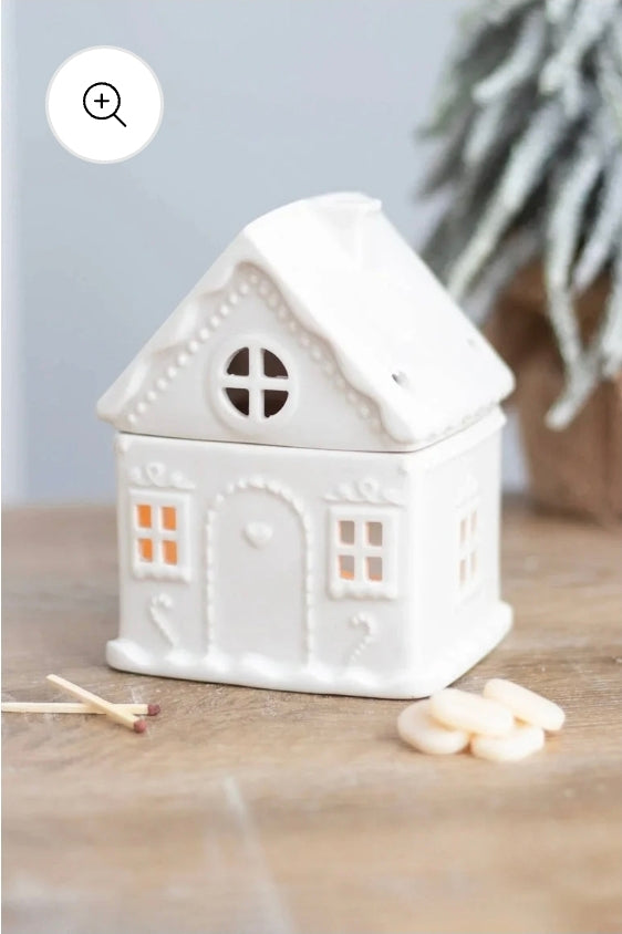 White Gingerbread House