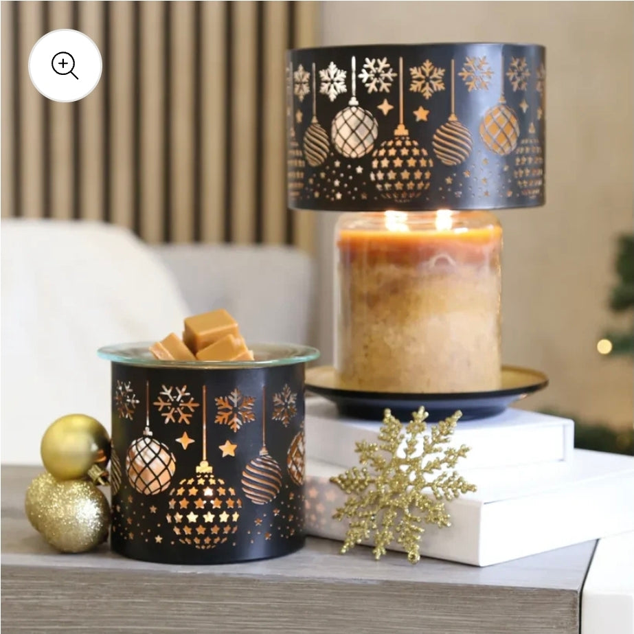 Christmas Black Bauble 3in1 Burner