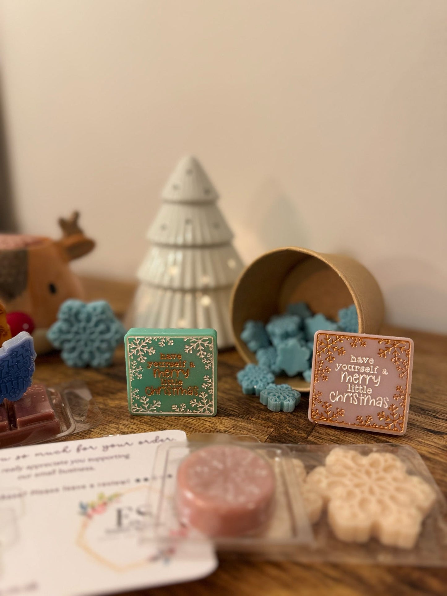 Merry Little Christmas Wax Square